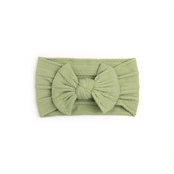 Cable Bow Headbands - Multiple Colours Available