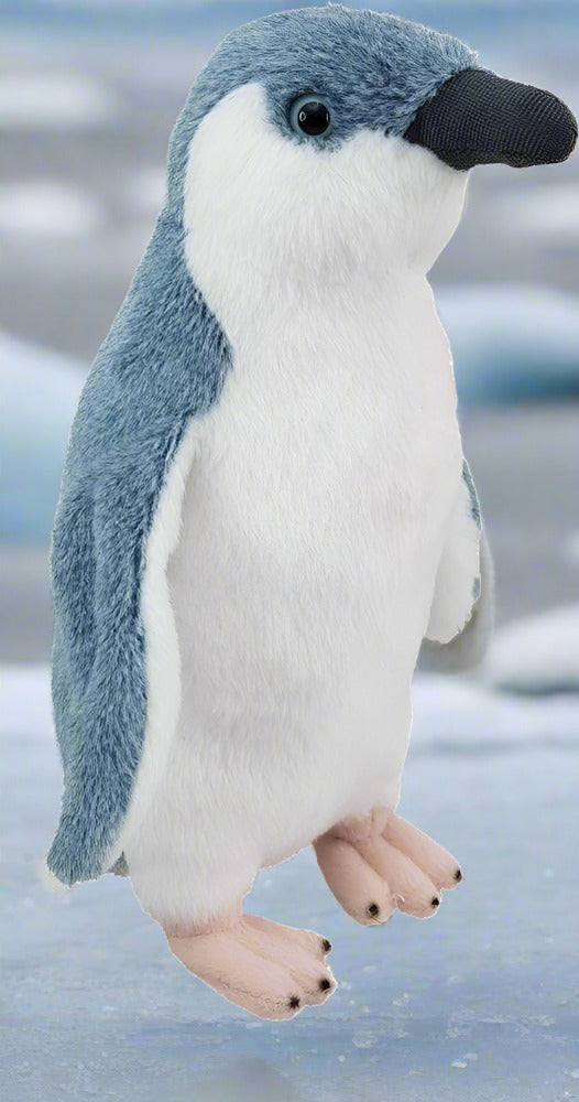 This beautiful 19cm plush Blue Penguin toy is part of a collection designed distributed by Antics of NZ. Featuring Native Birds, Reptiles & Marine Mammals of New Zealand with their authentic recorded sound to hear at the push of a button! Age 3+