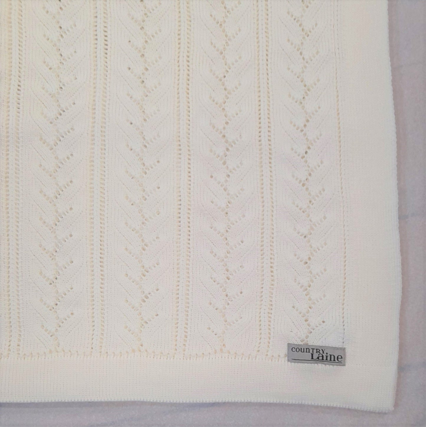 Heirloom Merino Babies Blanket - Natural White