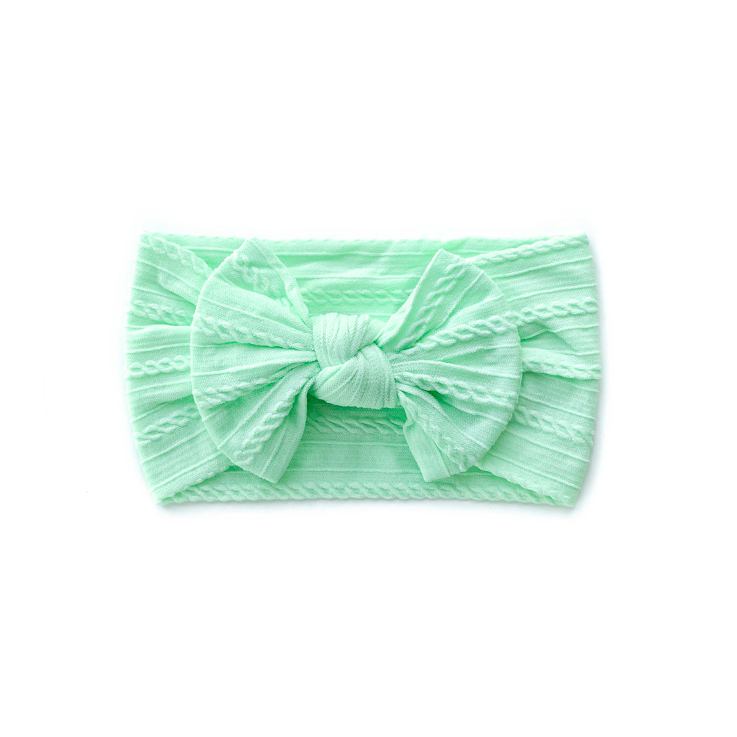 Cable Bow Headbands - Multiple Colours Available