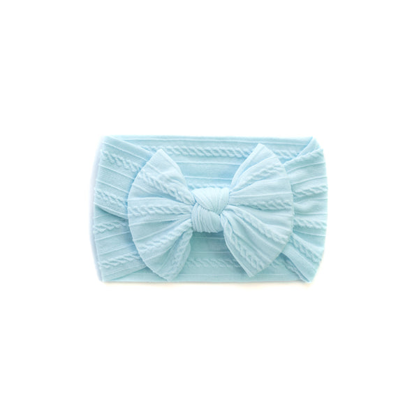 Cable Bow Headbands - Multiple Colours Available