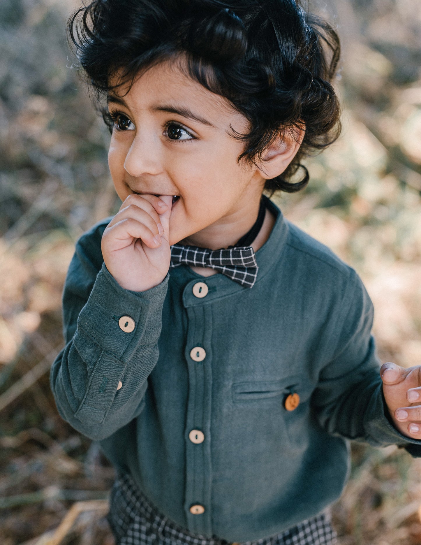 Spencer Boys Linen Blend Shirt - Azure